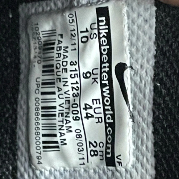 Men's Air Force 1 Mid 07 Black 315123-009 size 10 - Picture 7 of 16